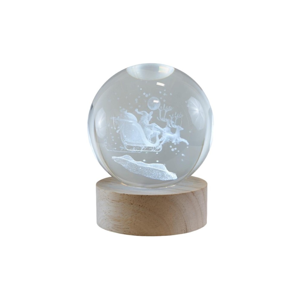 LAMPADA GLOBO BABBO NATALE H10 CON BASE E BOX